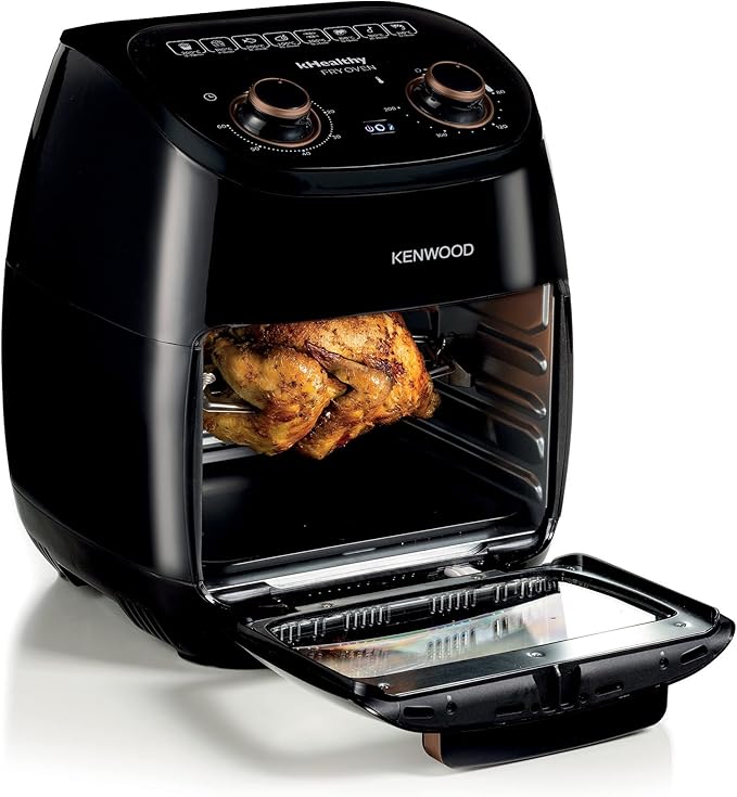 Kenwood hfp90 multifunction khealthy air fryer oven, 2000w, 11l capacity - ( international warranty ) - 220v supply voltage and 50hz