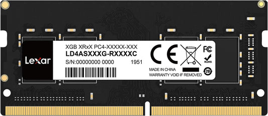 Lexar SODIMM 16GB DDR4 RAM 3200 MHz, 260-Pin DDR4 SODIMM Laptop Ram, High-Performance SO-DIMM, PC Laptop Computer Memory (LD4AS016G-B3200ASST)