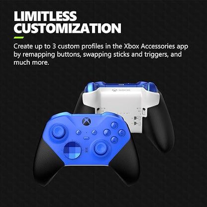 Xbox Elite Series 2 Core Wireless Gaming Controller – Blue – Xbox Series X|S, Xbox One, Windows PC, Android, and iOS