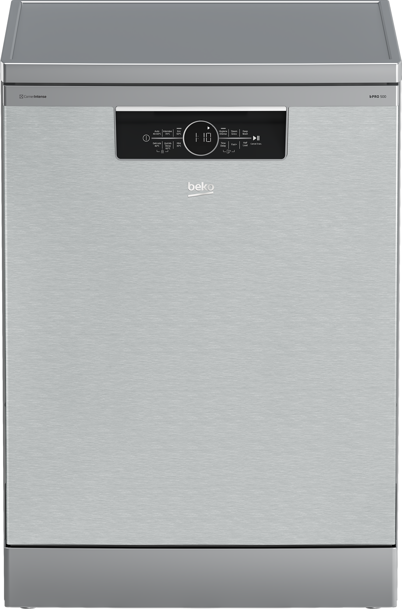 Beko Dishwasher 15 person 6 program, 60 * 60 cm, (CornerIntense)-SteamGloss, Half load - BDFN36531XC