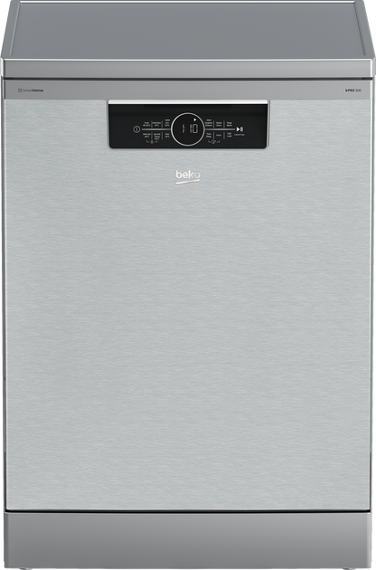 Beko Dishwasher 15 person 6 program, 60 * 60 cm, (CornerIntense)-SteamGloss, Half load - BDFN36531XC