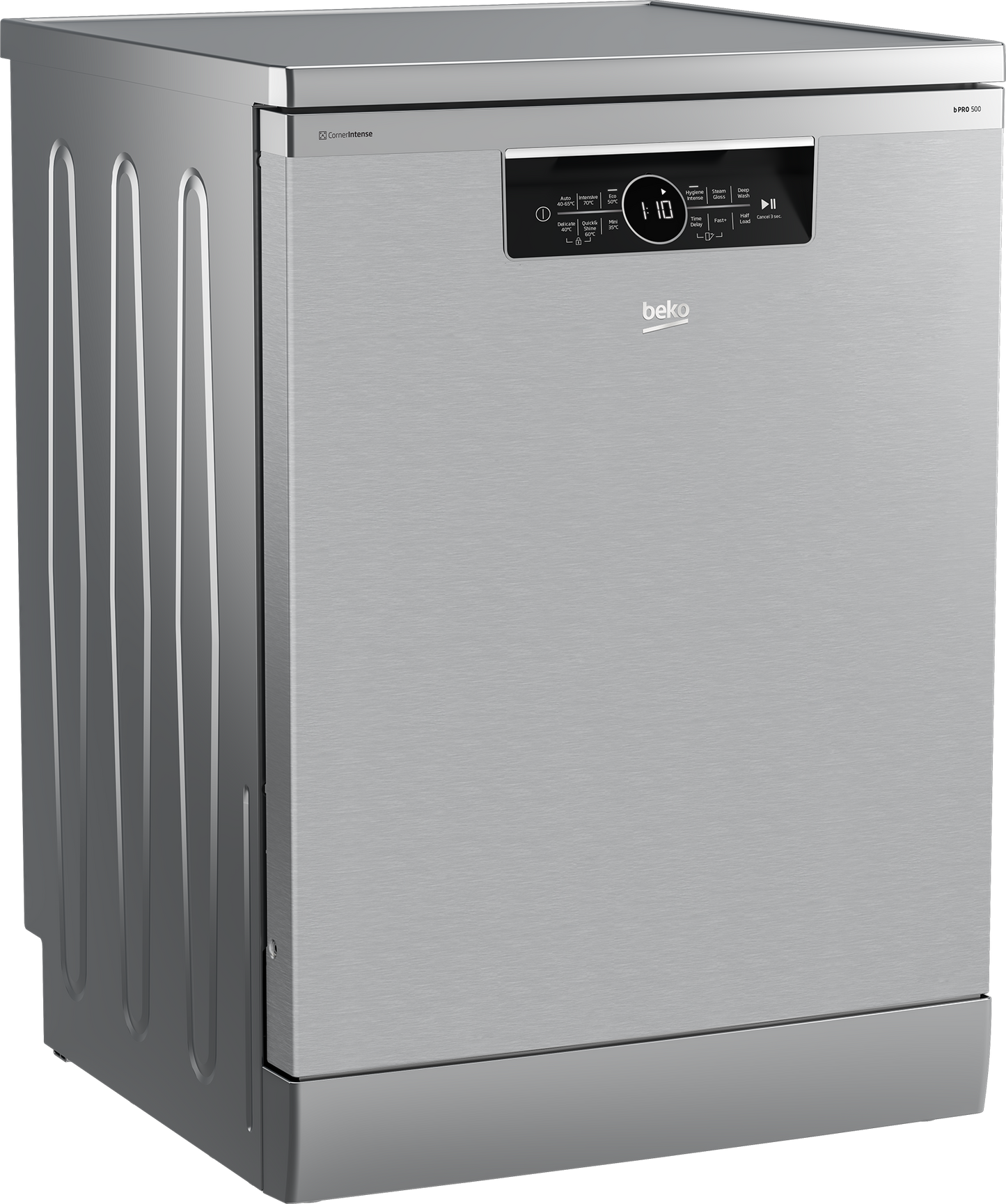 Beko Dishwasher 15 person 6 program, 60 * 60 cm, (CornerIntense)-SteamGloss, Half load - BDFN36531XC