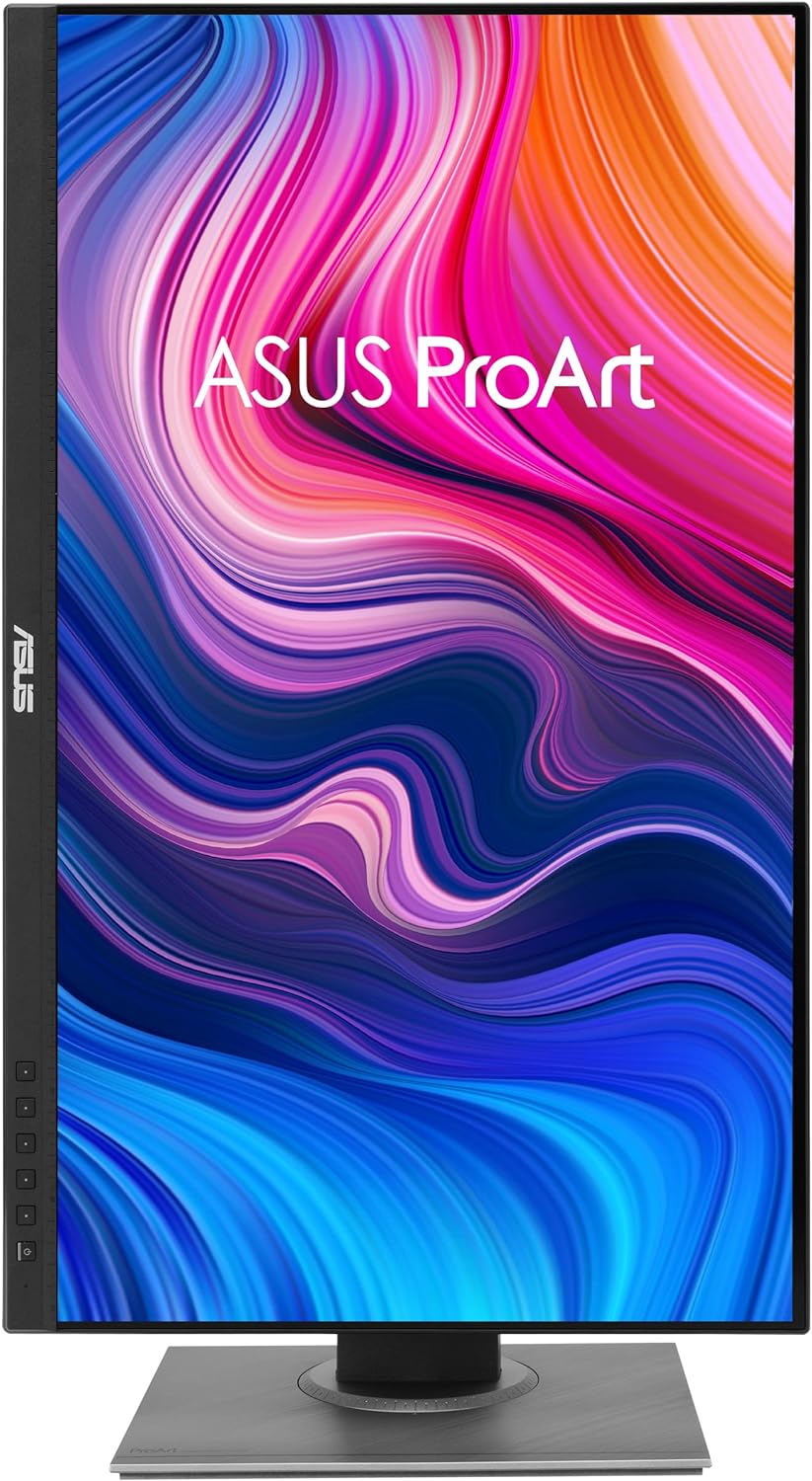 ASUS ProArt Display PA278QV 27” WQHD (2560 x 1440) Monitor, 100% sRGB/Rec. 709 ?E < 2, IPS, DisplayPort HDMI DVI-D Mini DP, Calman Verified, Eye Care, Anti-glare, Tilt Pivot Swivel Height Adjustable