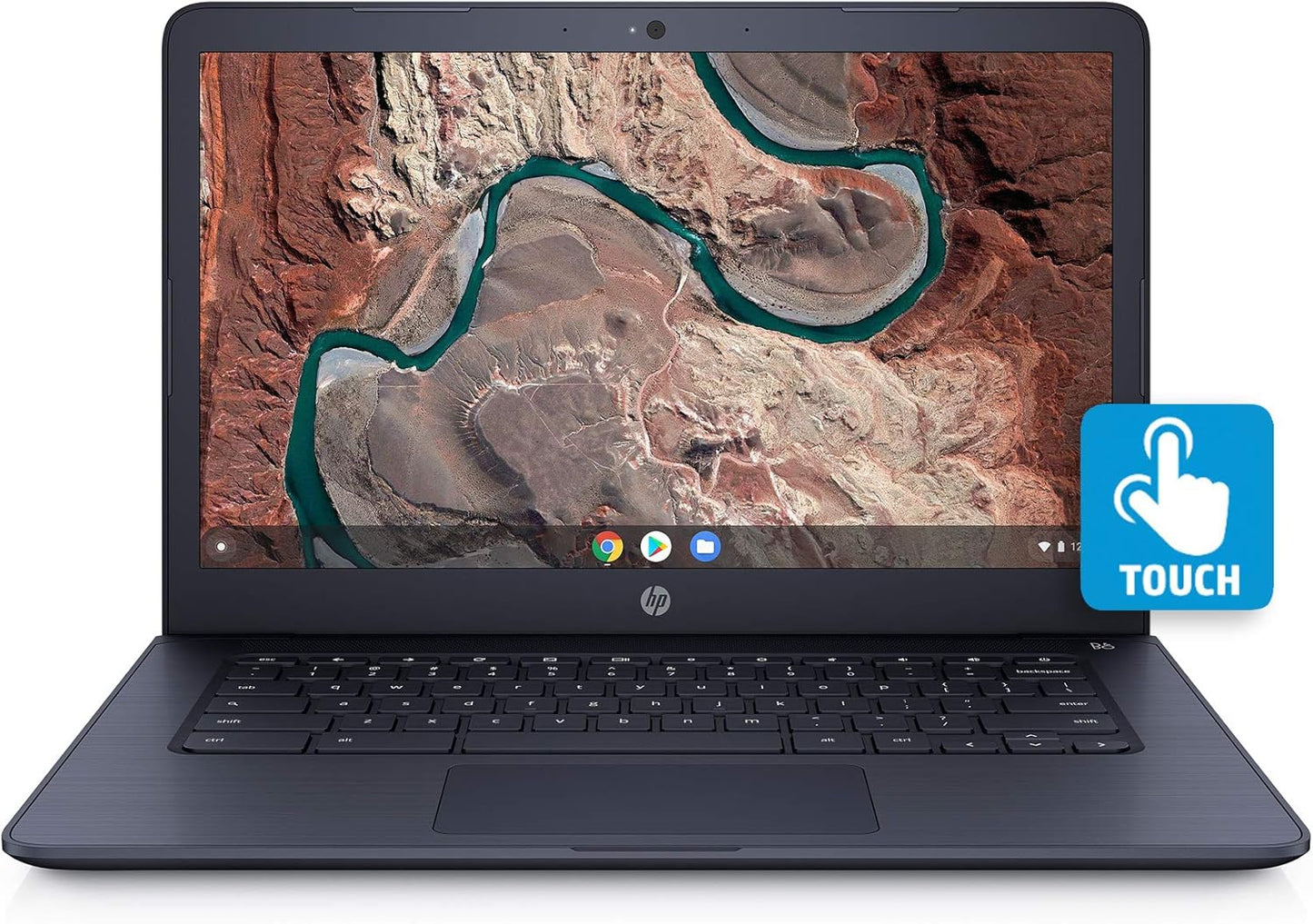 HP 14-db0044wm Chromebook 14 14" FHD Touchscreen A4-9120C 1.6GHz 4GB RAM 32GB eMMC Chrome OS Blue