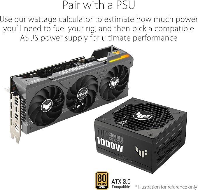 ASUS GeForce RTX 4070 Super 12G TUF Gaming OC Graphics Card - 2580MHz Boost Clock, GDDR6X, PCIe Gen 4, DLSS 3, HDMI 2.1a, 3 x DisplayPort 1.4a (Supports 4K & 8K HDR) - T