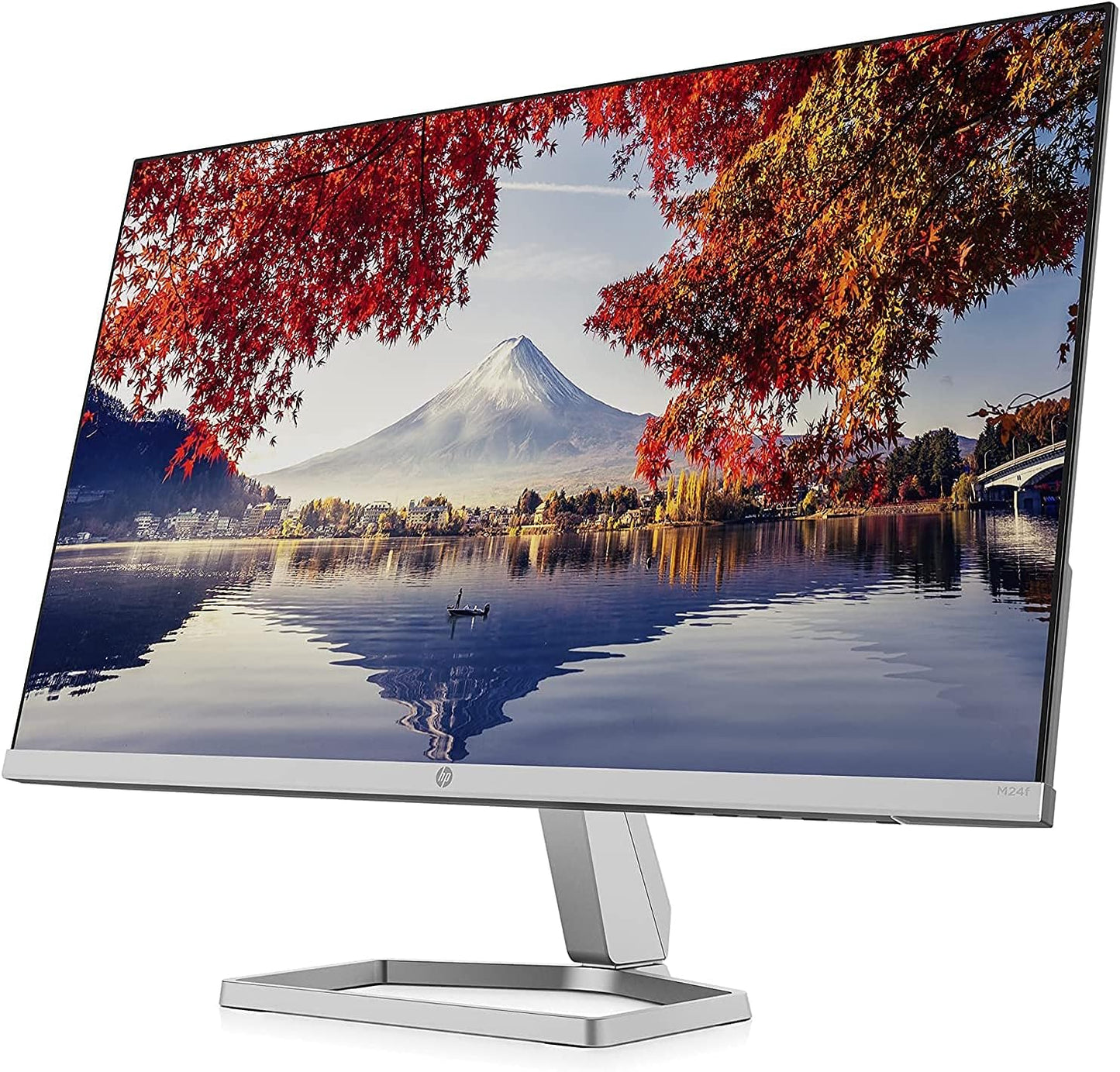 HP M24f Full HD 23.8" IPS LCD Monitor with HDMI,VGA,AMD FreeSync -Silver Black