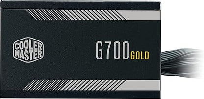 Cooler Master G700 Gold Entry Level 80 Plus Gold Certified Power Supply, 700W, Intel ATX 12V 2.52, 120mm HDB Fan, 2 EPS Connectors