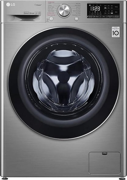 LG Vivace Washing Machine 8/5KG Dryer, with AI DD technology, Silver-LG ThinQ™-F4R5TGG2T