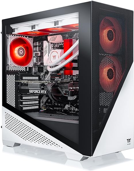 Thermaltake Frostbite 380 Gaming Desktop (AMD Ryzen™ 7 5800X 8-core, ToughRam RGB DDR4 3600Mhz 32GB Memory, NVIDIA® GeForce RTX™ 3080, 1TB NVMe M.2, Win10 Home) D3FB-B550-380-LCS