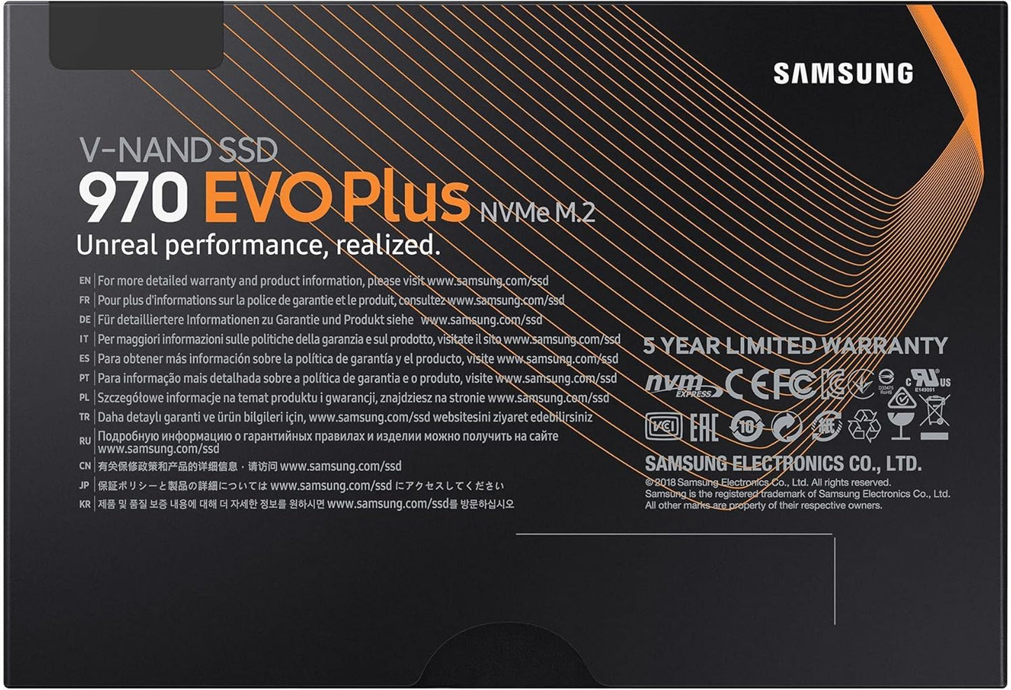 SAMSUNG 970 Evo Plus 250GB M. 2 Pcie Nvme Internal SSD