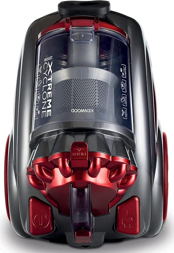 Kenwood Extreme Cyclon Vacuum Cleaner 3.5L 2200W Red Grey - VBP80 (International Warranty)