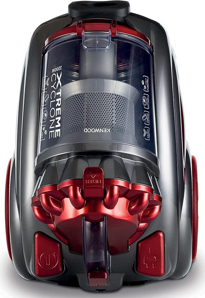 Kenwood Extreme Cyclon Vacuum Cleaner 3.5L 2200W Red Grey - VBP80 (International Warranty)