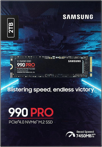 Samsung SSD 990 PRO, 2TB, PCIe 4.0 NVMe™ M.2 SSD, MZ-V9P2T0BW