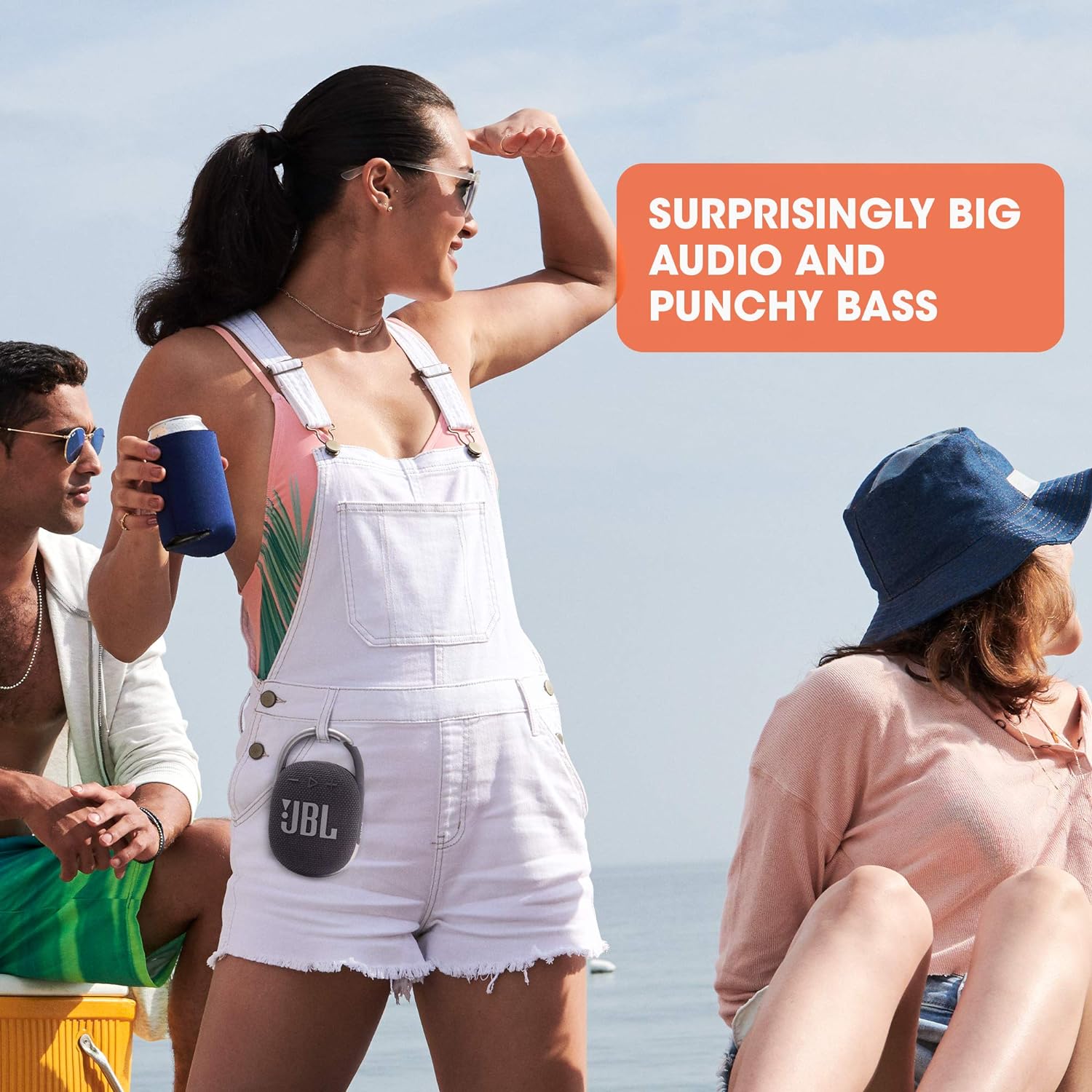 JBL Clip 4 Waterproof Bluetooth Wireless Speaker - Red - T