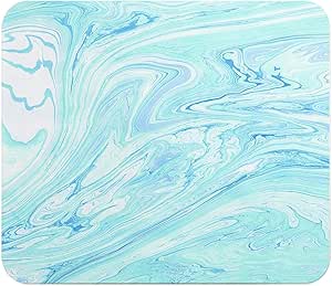 Loud Universe Liquid Marble Liquid Marble Rectangular Thick Flexible Mouse Pad - Blue