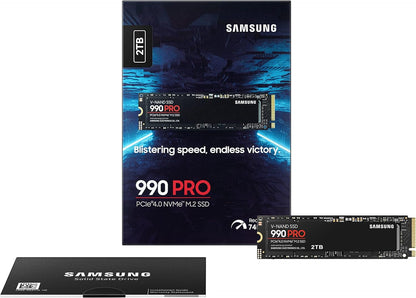 Samsung SSD 990 PRO, 2TB, PCIe 4.0 NVMe™ M.2 SSD, MZ-V9P2T0BW