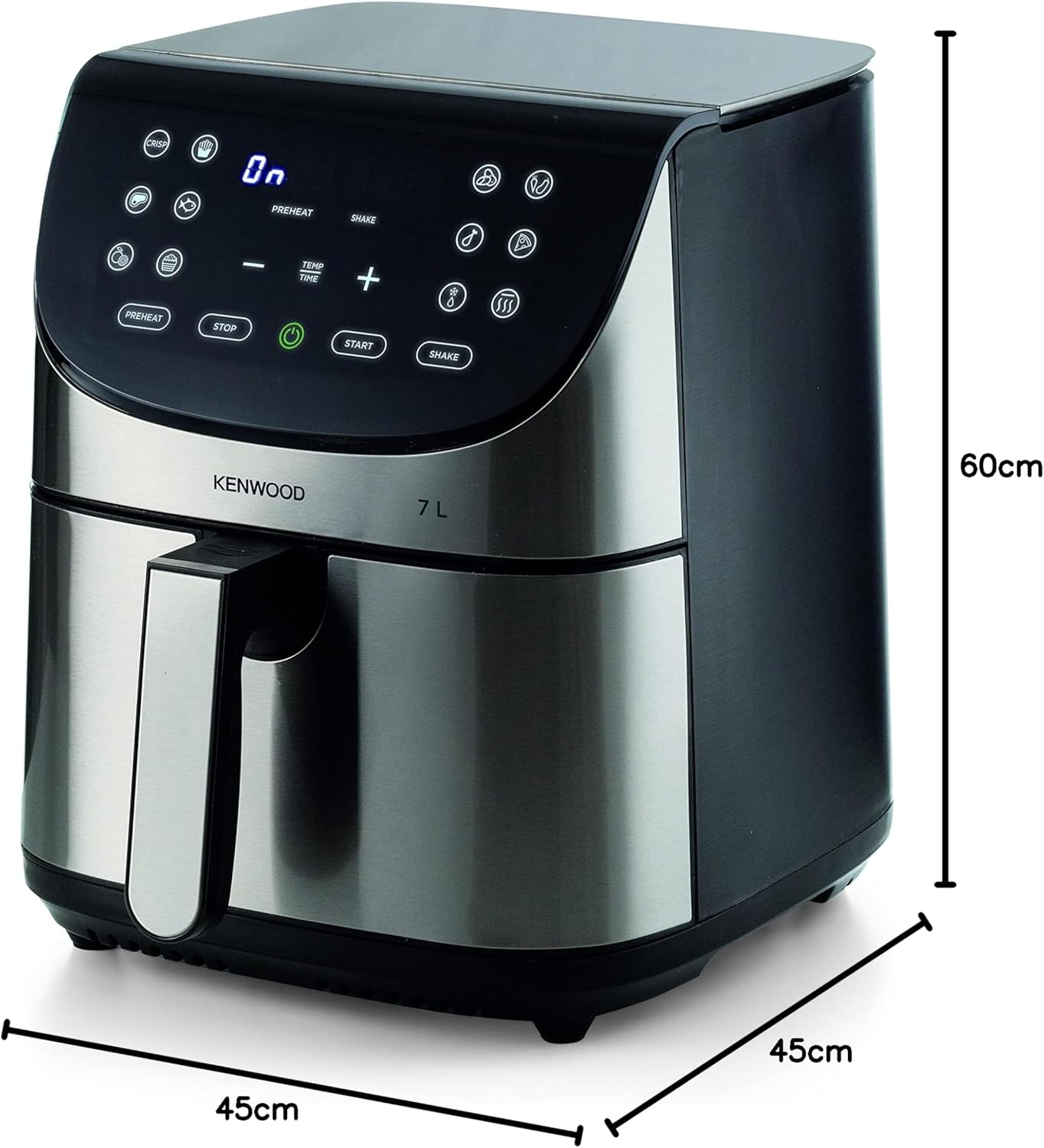 Kenwood HEALTHY FRYER 7L 1800W HFM80.000SS - Silver - T