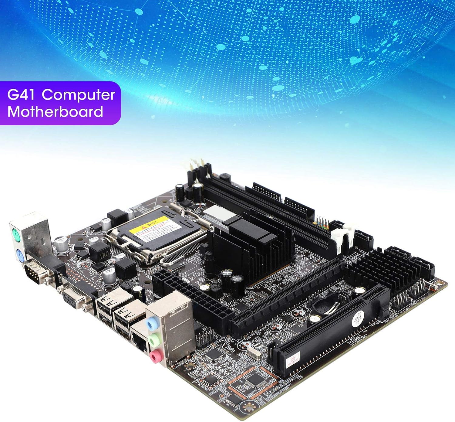Motherboard LGA 775 DDR3 for Intel G41 Chipset Dual Channel Desktop Computer Mainboard Support IDE Port - T