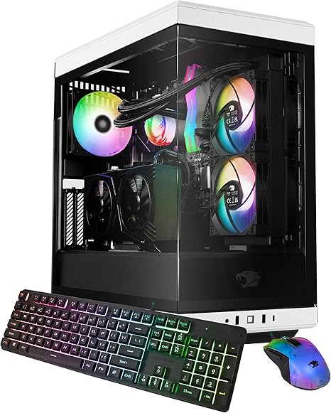 iBuyPower Y40 Gaming PC Computer Desktop Y40WI7N46T01 (Intel Core i7 13700KF, RTX 4060Ti 8GB, 32GB DDR5 5200 RGB (16x2), 2TB NVMe SSD, Windows 11 Home)