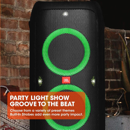 JBL Partybox310 Portable party speaker with dazzling lights and powerful JBL Pro Sound, Black, Wi-Fi