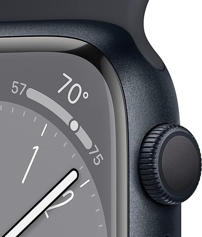 Apple MNUJ3LL/A Watch Series 8, 45MM Midnight Aluminum Case