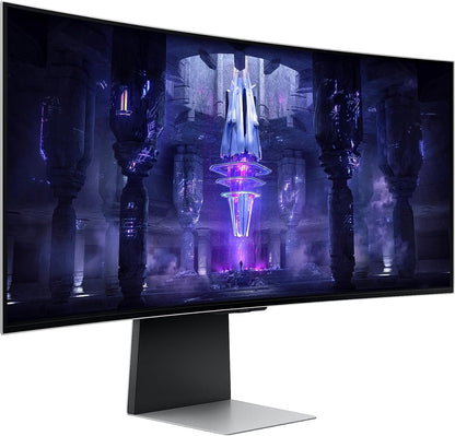 Samsung 34-Inch OLED G8 Odyssey Gaming Monitor with 0.03ms GtG Response time & 175Hz Refresh rate, Supports AMD FreeSync Premium Pro, Local Warranty