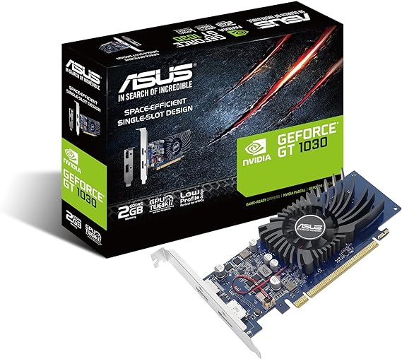 ASUS PH-GT1030-O2G GeForce GT 1030 2GB Phoenix Fan OC Edition HDMI DVI Graphics Card