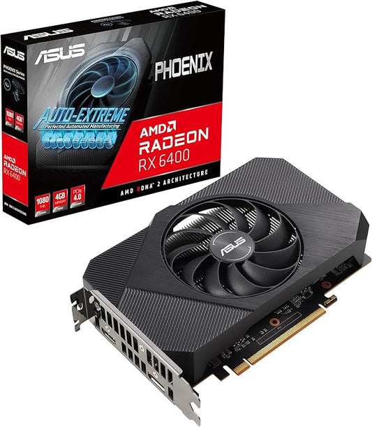 Asus phoenix radeon rx 6400 4gb gddr6 graphics card