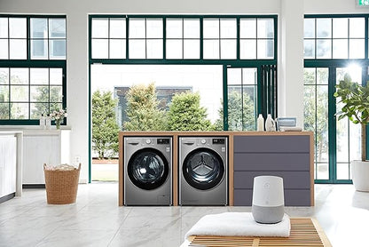 LG Vivace Washing Machine 8/5KG Dryer, with AI DD technology, Silver-LG ThinQ™-F4R5TGG2T