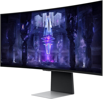 Samsung 34-Inch OLED G8 Odyssey Gaming Monitor with 0.03ms GtG Response time & 175Hz Refresh rate, Supports AMD FreeSync Premium Pro, Local Warranty