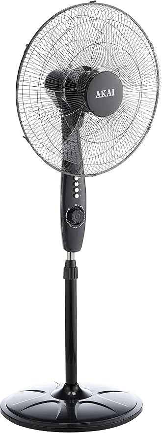 Akai electric - pedestal fans - ak-18s, black