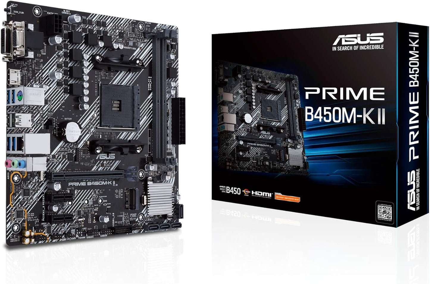 ASUS PRIME B450M-K II (Socket AM4/B450/DDR4/S-ATA 600/Micro ATX)