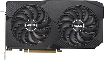 ASUS Dual RX 6600 8GB GDDR6 AMD Radeon Gaming Graphics Card (AMD RDNA 2, PCIe 4.0, 8GB GDDR6 memory, HDMI 2.1, DisplayPort 1.4a, Axial-tech fan design, 0dB technology)