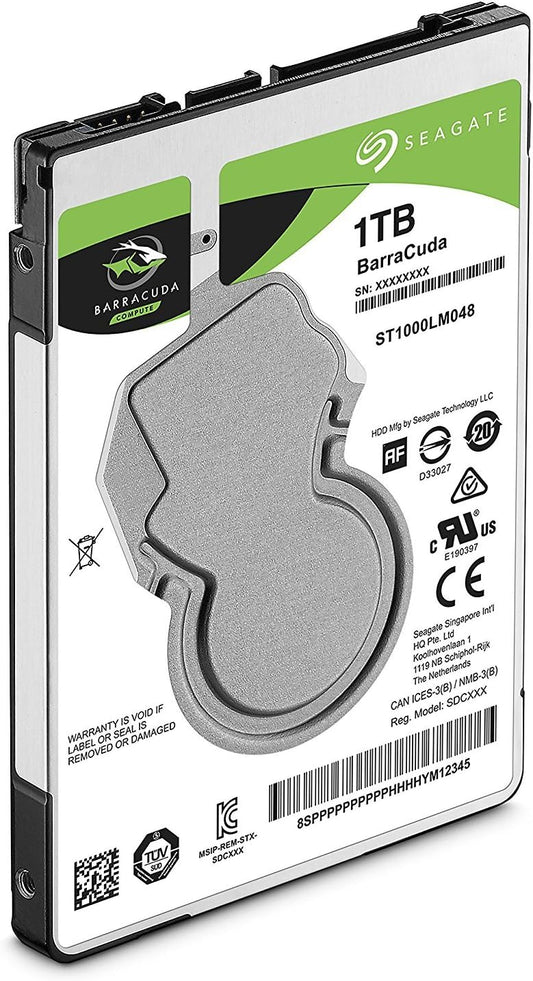 Seagate BarraCuda 1TB SATA III 2.5" Hard Drive - 5400RPM