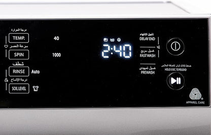 Toshiba- Washing Machine -Atomatic - Silver - 9Kg- Great Waves, 1200RPM - Inverter- TW-BJ100M4E(SK)