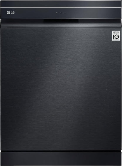 LG QuadWash™ Steam Dishwasher, 14 Place Settings, EasyRack™ Plus, Inverter Direct Drive, ThinQ™ - DFC335HM.ABMPEEC, Dark Grey