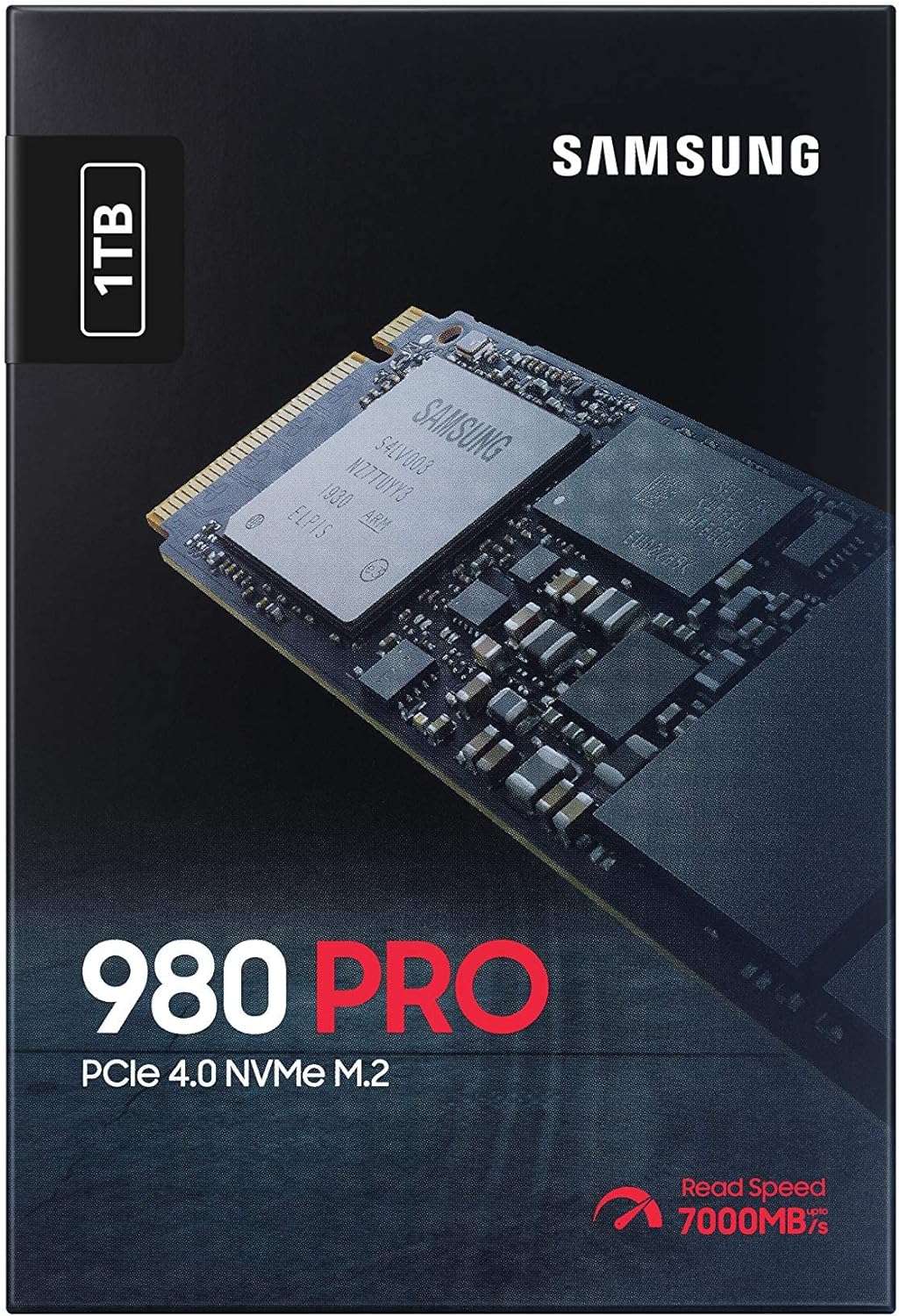 SAMSUNG 980 PRO 1TB PCIe NVMe Gen4 Internal Gaming SSD M.2 (MZ-V8P1T0B)