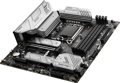 MSI MAG B760M Mortar WiFi II Gaming Motherboard (Supports 12th/13th/14th Gen Intel Processors, LGA 1700, DDR5, PCIe 5.0, M.2, 2.5Gbps LAN, USB 3.2 Gen2, Wi-Fi 6E, mATX) - T