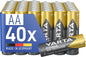 VARTA Power on Demand AA Mignon Batteries (40-pack, economy pack in environmentally-friendly packaging - smart, flexible and powerful - e.g. for computer accessories, Smart Home devices or torches)