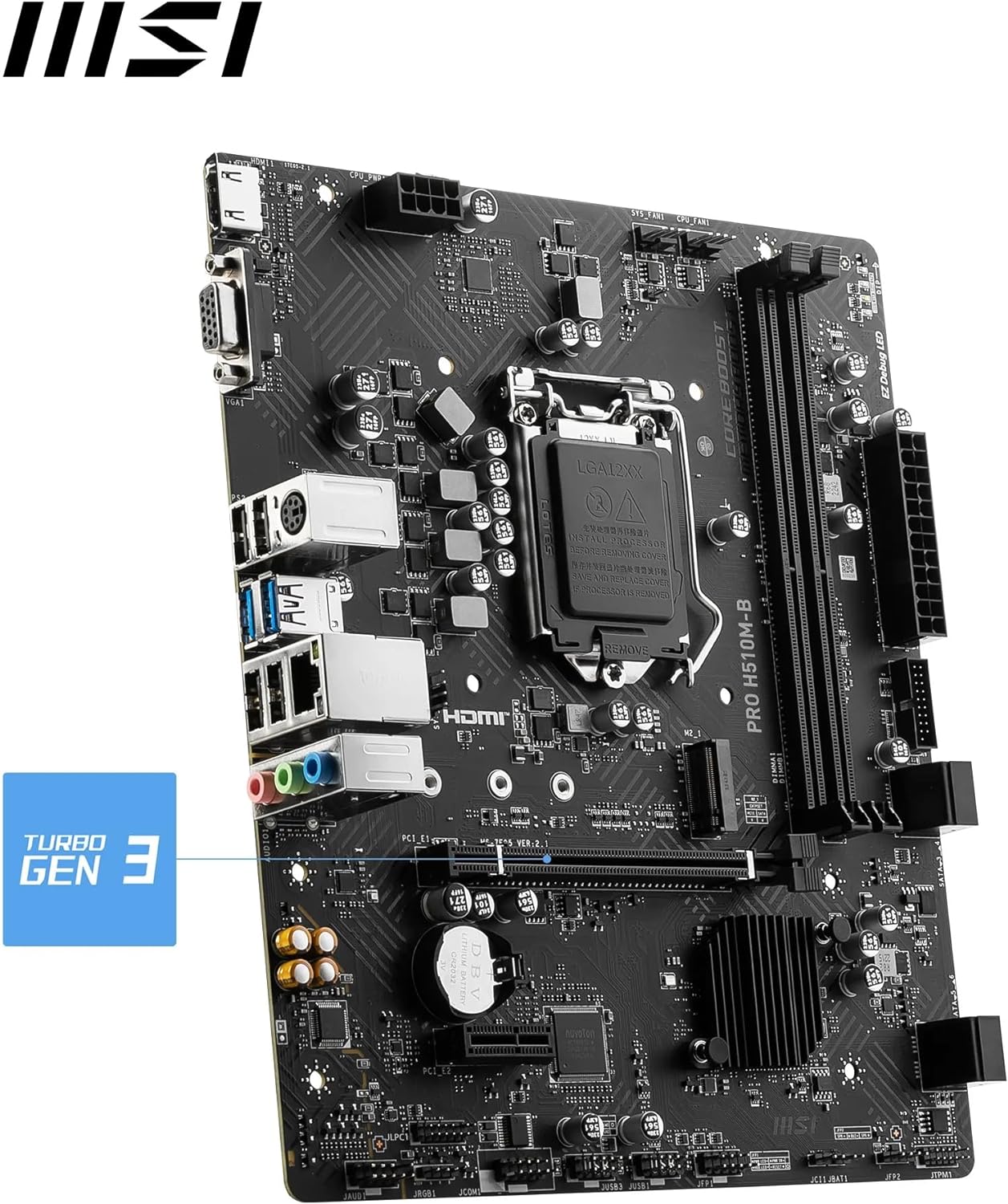 MSI PRO H510M-B (Socket 1200/H470/DDR4/S-ATA 6Gb/s/Micro ATX) - T