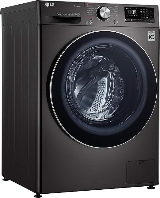 LG Vivace Washing Machine 9KG, with AI DD technology, Black-LG ThinQ