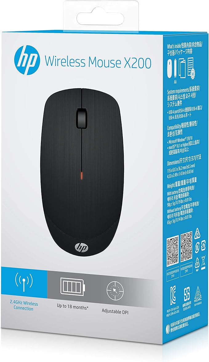 HP Wireless Mouse X200 - Black