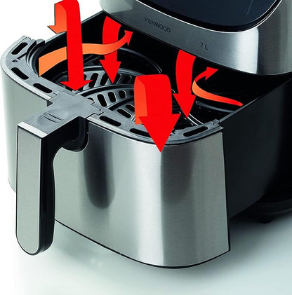 Kenwood HEALTHY FRYER 7L 1800W HFM80.000SS - Silver - T