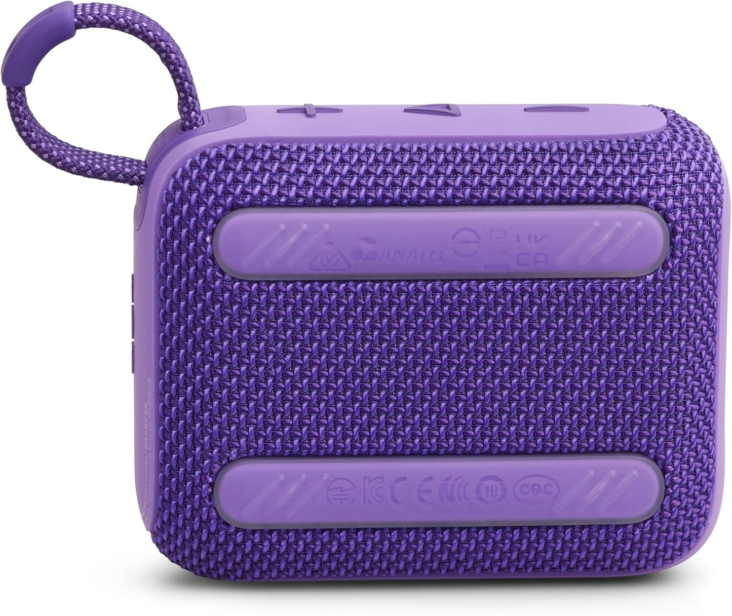 JBL Go 4 in Purple - Portable Bluetooth Speaker Box Pro Sound, Deep Bass and Playtime Boost Function - Waterproof and Dustproof - 7 Hours Runtime