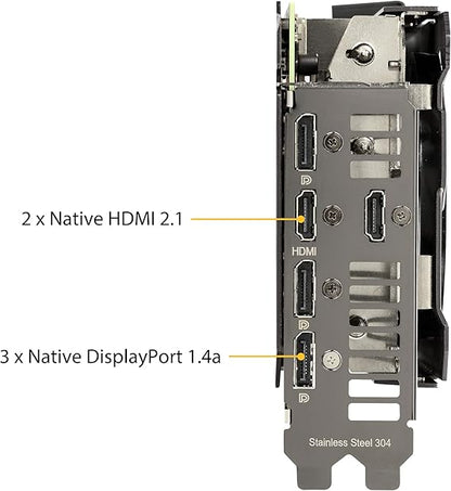 ASUS TUF Gaming NVIDIA GeForce RTX 3070 V2 OC Edition Graphics Card (PCIe 4.0, 8GB GDDR6, LHR, HDMI 2.1, DisplayPort 1.4a, Dual Ball Fan Bearings, Military-Grade Certification, GPU Tweak II)