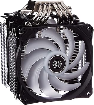 SilverStone Hydrogon D120 ARGB, Dual tower CPU cooler with 6 heat-pipes and dual 120mm ARGB fans, PWM, Intel LGA 1700, AMD AM4, SST-HYD120-ARGB