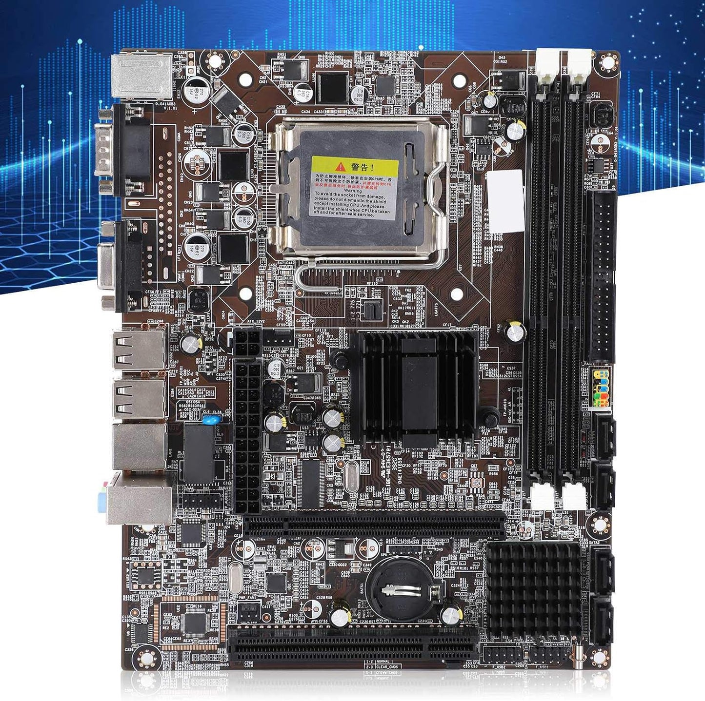 Motherboard LGA 775 DDR3 for Intel G41 Chipset Dual Channel Desktop Computer Mainboard Support IDE Port - T