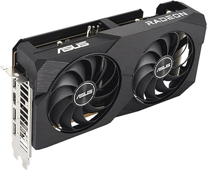 ASUS Dual RX 6600 8GB GDDR6 AMD Radeon Gaming Graphics Card (AMD RDNA 2, PCIe 4.0, 8GB GDDR6 memory, HDMI 2.1, DisplayPort 1.4a, Axial-tech fan design, 0dB technology)