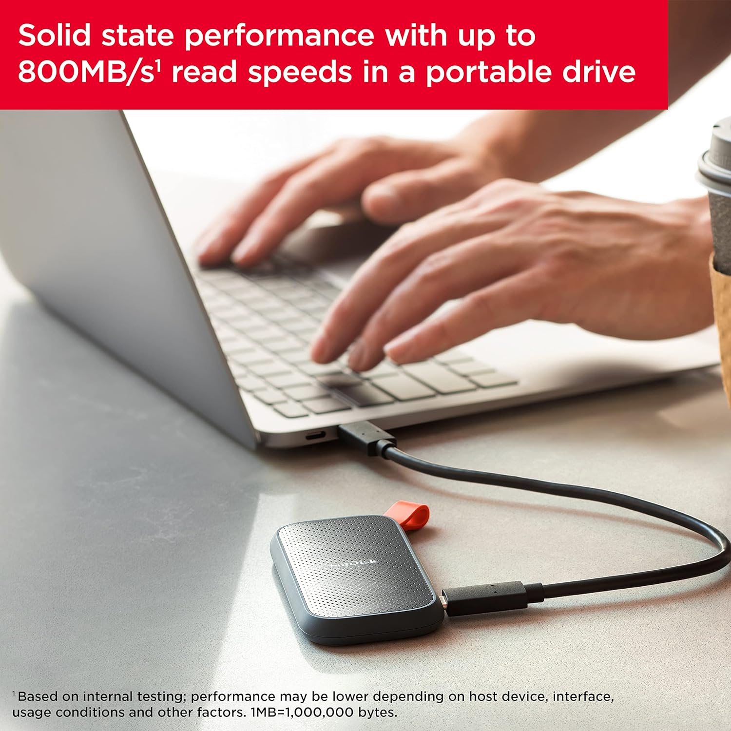 SanDisk Portable SSD 2TB- up to 800MB/s Read Speed - T