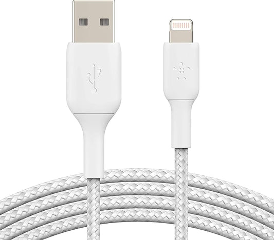 BELKIN PREMIUM BRAIDED A-LTG CABLE 3M, WHITE